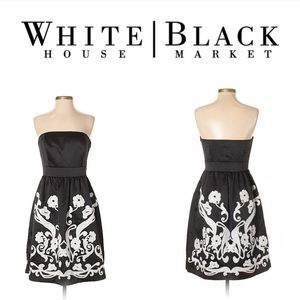White House Black Market Black A-line dress